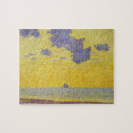 Große Wolken (Gelber Himmel) (Elegante Landschaft) Puzzle