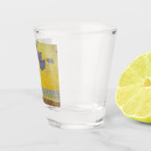 Große Wolken (Gelber Himmel) (Elegante Landschaft) Schnapsglas (Rechts)