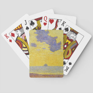 Große Wolken (Gelber Himmel) (Elegante Landschaft) Spielkarten