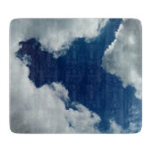 Große Wolken Schneidebrett (Vorderseite)