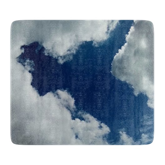 Große Wolken Schneidebrett (Vorderseite)