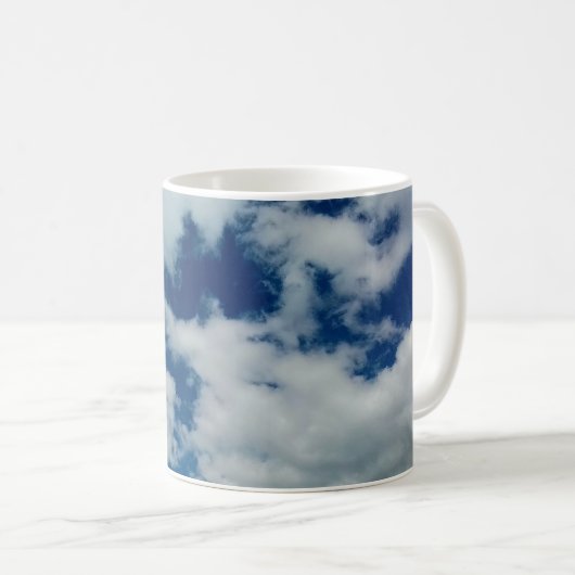 Große Wolkendecke Kaffeetasse (VorderseiteRechts)