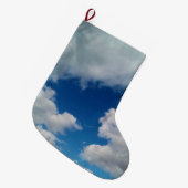 Große Wolkenflecken Großer Weihnachtsstrumpf (Vorderansicht (hängend))
