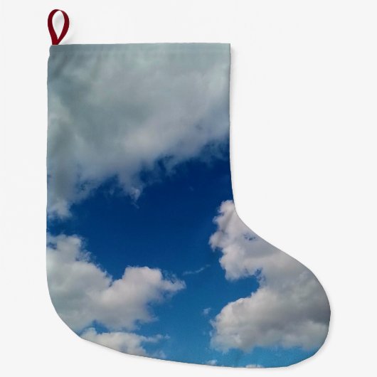 Große Wolkenflecken Großer Weihnachtsstrumpf (Vorderseite)