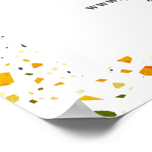 Große Wüste Terrazzo Poster (Ecke)