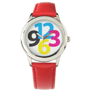 Große Zahl-Uhr Armbanduhr