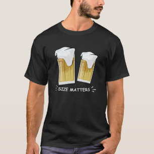 Größe zählt - Bier - Lustige Illustration T-Shirt