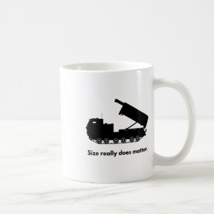 Größe zählt wirklich Mlrs Aufkleber Kaffeetasse