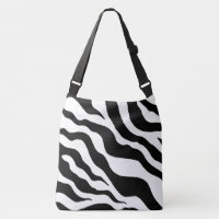 Große Zebra-Drucktasche