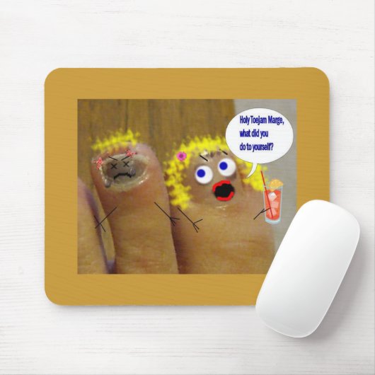 große Zeh Mousepad (Mit Mouse)