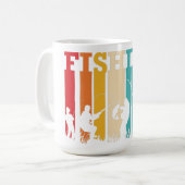 Große Zeiten Personalisierter Fischfang Kaffeetasse (Vorderseite Links)