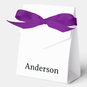 Große Zelt mit violettem Band 4" x 2" x 5" Geschenkschachtel
