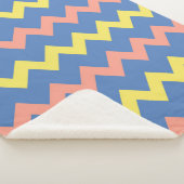 Große Zickzack Muster Sherpadecke (3/4)