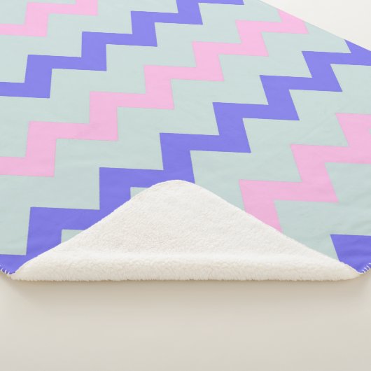 Große Zickzack Muster Sherpadecke (3/4)