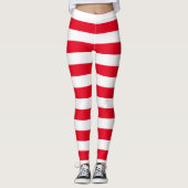 Große Zuckerstange Stripes Muster Leggings (Vorderseite)