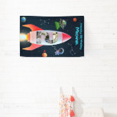 Große zwei FotoCollage | Weltraumrakete Banner (InSitu)