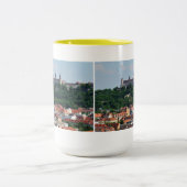 Große Zweifarbige Tasse gelb Würzburg Marienberg (Mittel)
