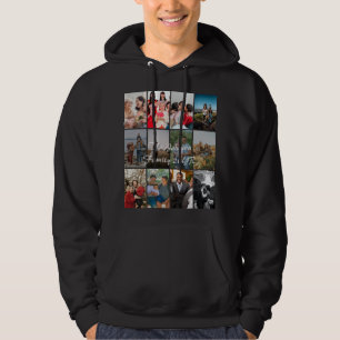Großeltern 12 Foto-Erinnerungs-Collage Vorlage Hoodie
