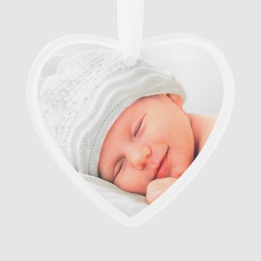 Großeltern 1. Weihnachtsfest Foto Ornament (Vorderseite)