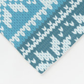 Großeltern 24 Foto Nordic Snowflake Sweater Fleecedecke (Ecke)