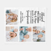 Großeltern 4 Foto Oma Opa Fleecedecke (Vorderseite (Horizontal))