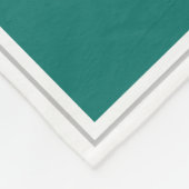 Großeltern 6 FotoCollage Personalisiert Aquamarin Fleecedecke (Ecke)