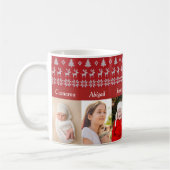 Großeltern 6 Großkinder Foto Weihnachten Kaffeetasse (Links)