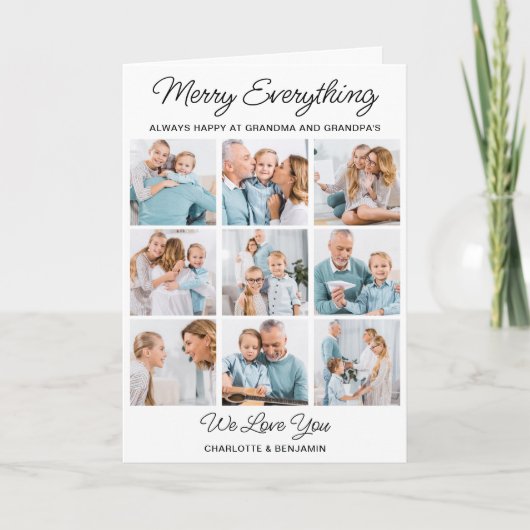 Großeltern 9 Picture Merry Alles Weihnachten (Vorderseite)