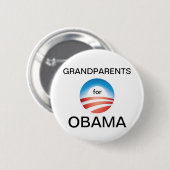 Großeltern-Abstimmung Obama Button (Vorne & Hinten)