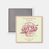 Großeltern als Neugeborenes 2025 Neugeborene Magnet (Vorderseite/Rückseite)