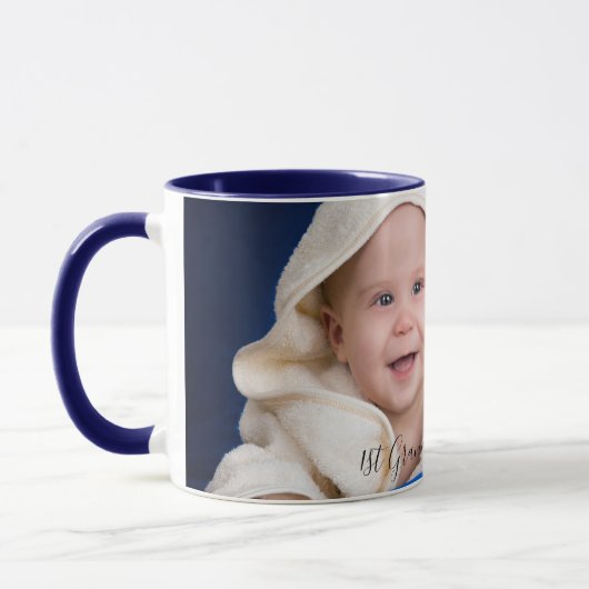 Großeltern Baby Custom Foto 1 Enkel Tasse (Links)