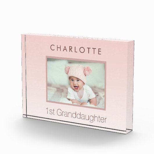 Großeltern Baby Custom Foto 1 Enkelin (Rechts)