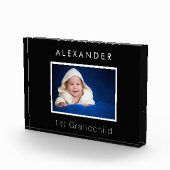 Großeltern Baby Foto 1 Enkelkind schwarz (Rechts)