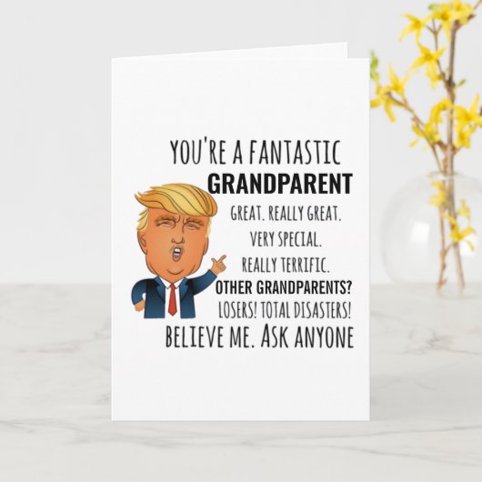 Großeltern Bestes Geschenk Karte (Gelbe Blume)