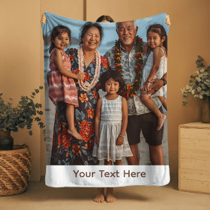 Großeltern Blanket Sherpa Custom Foto Gift Idee Sherpadecke