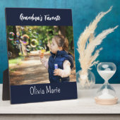 Großeltern Brag Custom Tabletop Plaque Fotoplatte (Seite)