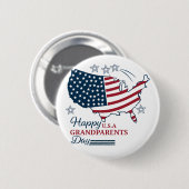 Großeltern Day 2025 USA Vector Button (Vorne & Hinten)
