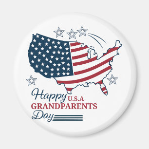 Großeltern Day 2025 USA Vector Magnet