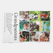 Großeltern Definition 9 FotoCollage Geschirrtuch (Horizontal)