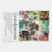 Großeltern Definition 9 FotoCollage Geschirrtuch (Horizontal)