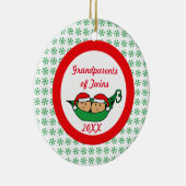 Großeltern der Zwillings-Verzierung Keramikornament (Rechts)