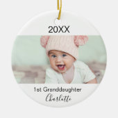 Großeltern des 1. Fotos Keramik Ornament (Vorne)