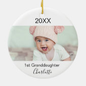 Großeltern des 1. Fotos Keramik Ornament (Hinten)