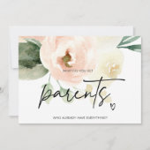 Großeltern Die Schwangerschaft offenbart Eltern, d Karte (Vorderseite)