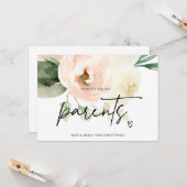 Großeltern Die Schwangerschaft offenbart Eltern, d Karte (Vorderseite/Rückseite Beispiel)