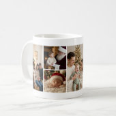 Großeltern-Enkel-Foto mit Topiary-Schleife Kaffeetasse (Vorderseite Links)