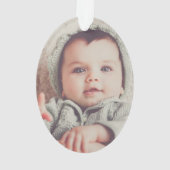 Großeltern Erste Weihnachten 2 Fotos Ornament (Rückseite)