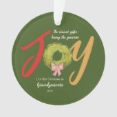 Großeltern Erste Weihnachten Keepake Memento Joy Ornament (Vorderseite)