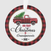 Großeltern - Erste Weihnachten Ornament (Vorderseite)