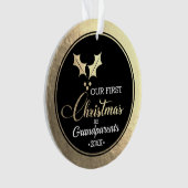 Großeltern - Erste Weihnachten Ornament (Vorderseite)